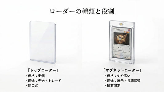 マグネットローダーは必要？トップローダーとの違いと使い分け