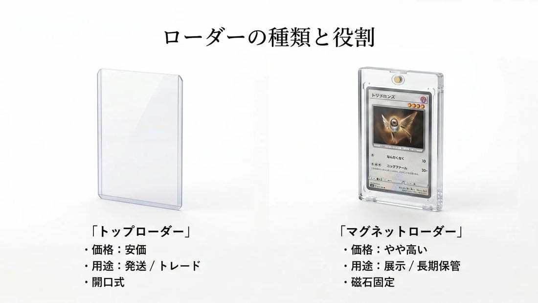 マグネットローダーは必要？トップローダーとの違いと使い分け